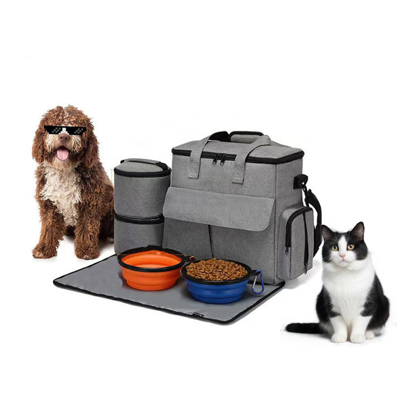 Kit bolsa de viagem para animais de estimação