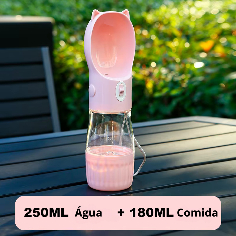 Garrafa Portátil 2 em 1 (Água e Comida)