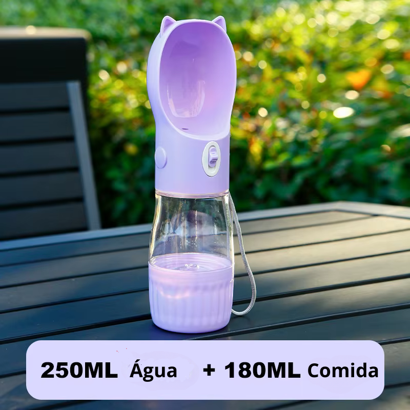 Garrafa Portátil 2 em 1 (Água e Comida)