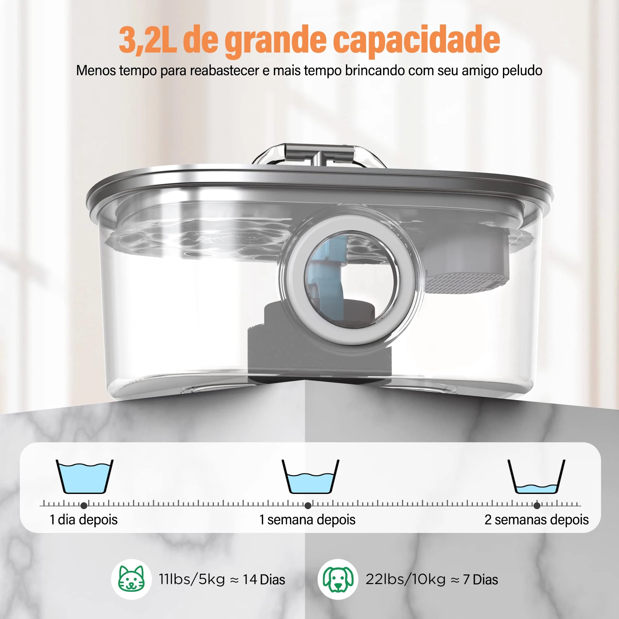 Bebedouro Automático em Aço Inoxidável