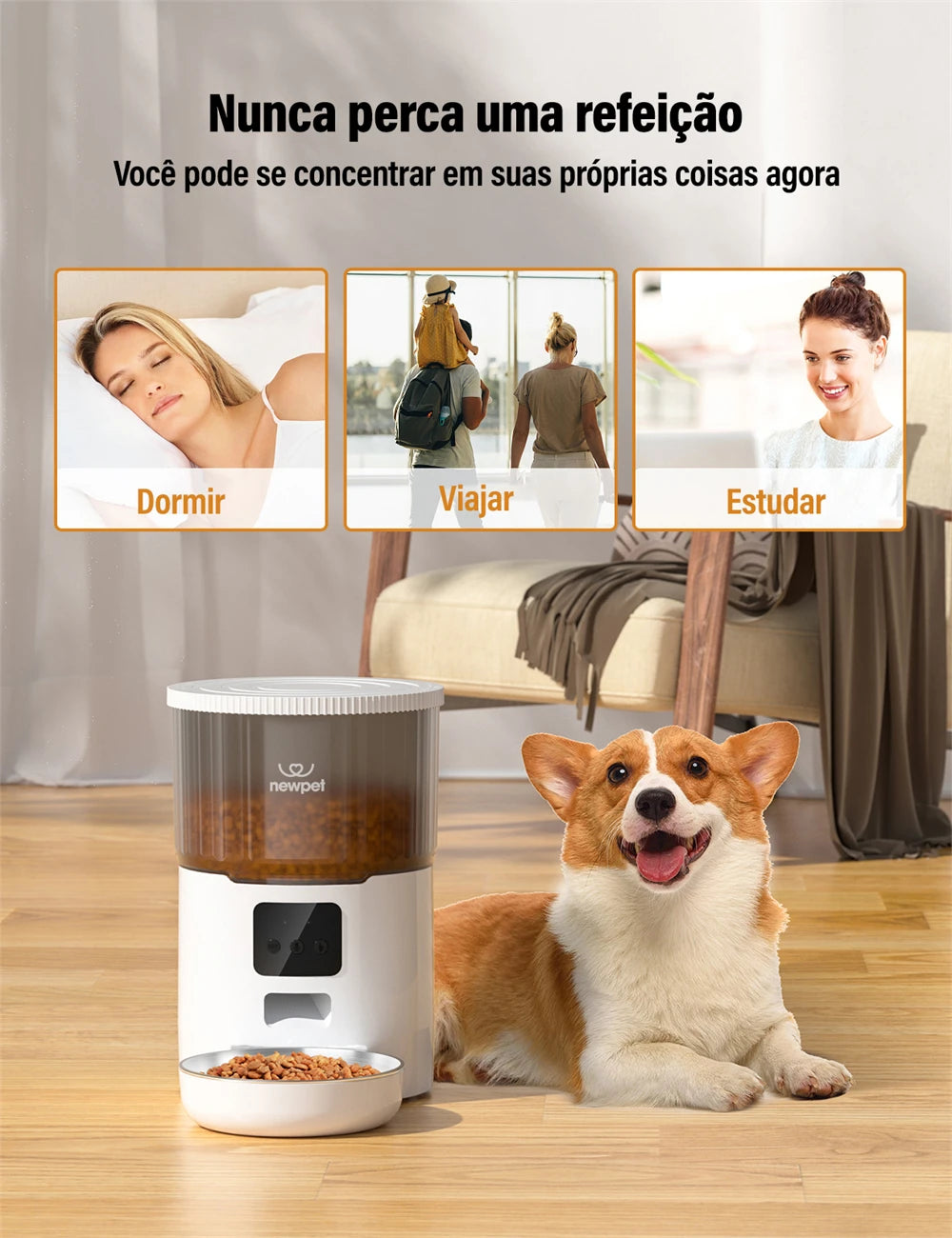 Comedouro NewPet 4L com Smart APP