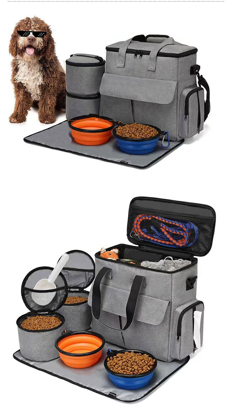 Kit bolsa de viagem para animais de estimação